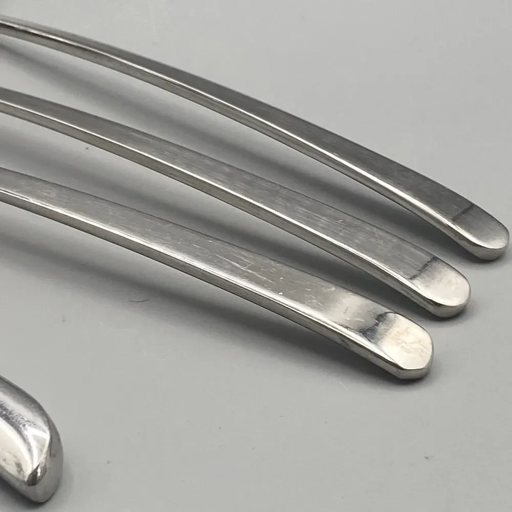 Mikasa Eastside 5pcs Mixed‎ Lot Stainless Flatware Teaspoon Soup Spoons Place